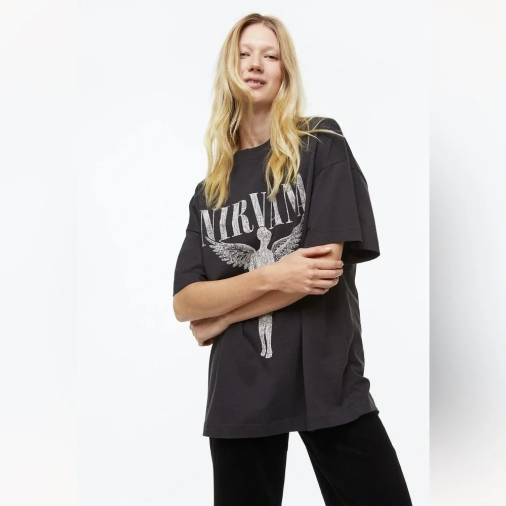 H&M oversized printed T-shirt - Picture 3 of 9